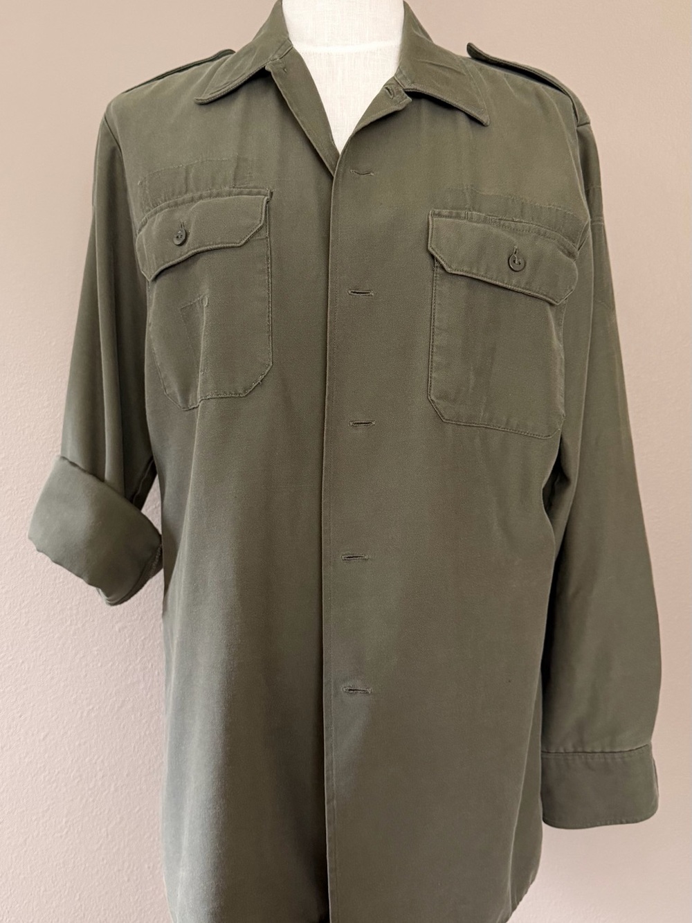 Hand Crafted Olive Green Utility Jacket